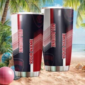 Personalized Melbourne Demons AFL Tumbler Custom Name Stainless Steel Tumbler
