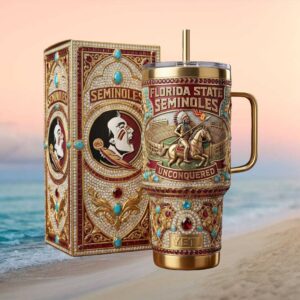 Florida State Seminoles Unconquered Luxury Jeweled Yeti Tumbler