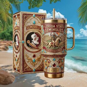 Florida State Seminoles Unconquered Luxury Jeweled Yeti Tumbler