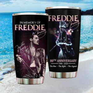 Freddie Mercury 80th Anniversary “The Man The Myth The Legend” Tumbler