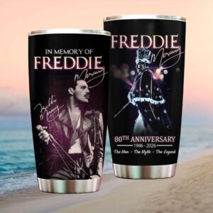 Freddie Mercury 80th Anniversary “The Man The Myth The Legend” Tumbler