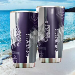 Fremantle Dockers AFL Custom Tumbler   Personalized Team Colors Travel Tumbler