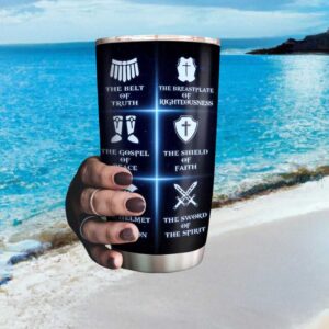 Full Armor of God Scripture Ephesians 6 10 18 Christian Insulated Tumbler
