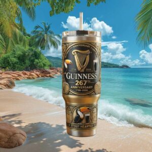 Guinness 267th Anniversary Limited Edition 40oz Tumbler Stout Hearted Toucan Design