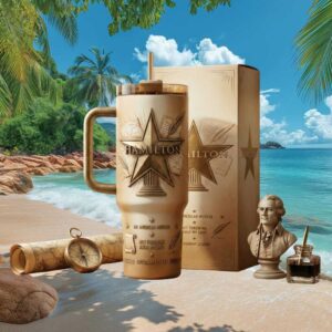 Hamilton Musical Broadway Legend 3D Tumbler Alexander Hamilton History Wrap (1)