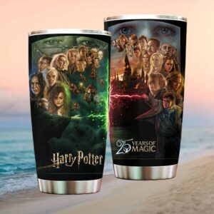 Harry Potter 25 Years of Magic Heroes vs Villains Battle Collage Tumbler