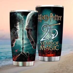 Harry Potter vs Voldemort 25 Years of Magic Anniversary Tumbler