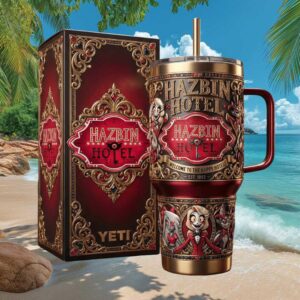 Hazbin Hotel Charlie Morningstar Luxury 3D Jeweled 40oz Tumbler & Box