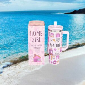 Home Girl Realtor Special Edition Pink Insulated Tumbler with Handle