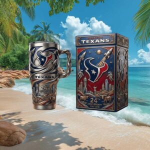 Houston Texans 24th Anniversary NFL Commemorative Skyline Tumbler