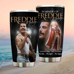 In Memory of Freddie Mercury 1946 1991 Tribute Stainless STumblerl Tumbler