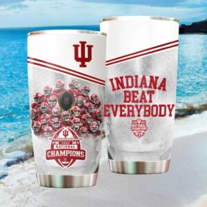 Indiana Beat Everybody 2025 National Champions Football Tumbler