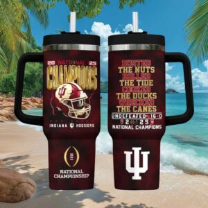Indiana Hoosiers 2025 National Champions Undefeated 16 0 Season Tumbler