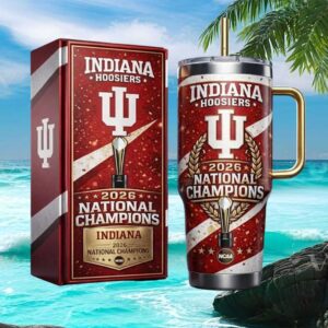 Indiana Hoosiers 2026 NCAA National Champions Commemorative 40oz Tumbler