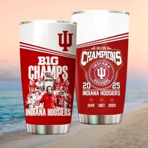 Indiana Hoosiers Big Ten Champs 2025 Football Coach Curt Cignetti Tumbler