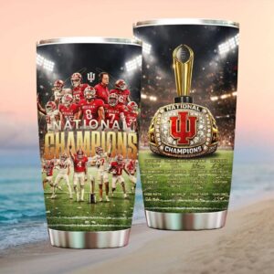 Indiana Hoosiers Football National Champions Commemorative Trophy Tumbler