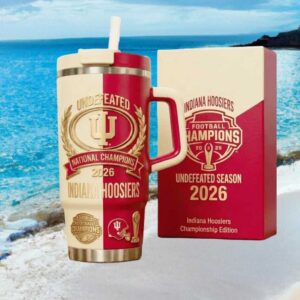 Indiana Hoosiers Undefeated 2026 National Champions 40oz Tumbler