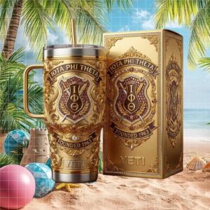 Iota Phi Theta Fraternity 1963 Founder’s Edition Gold 3D Embossed Tumbler