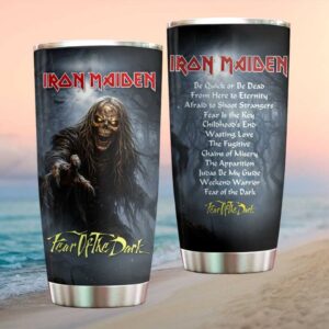 Iron Maiden Fear of the Dark Album Art Eddie Heavy Metal Tumbler