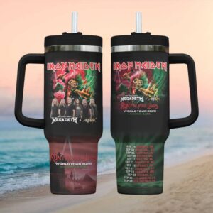 Iron Maiden x Megadeth x Anthrax 2026 World Tour Handle Tumbler
