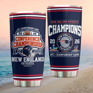 New England Patriots 2026 AFC Conference Championship Game Commemorative Tumbler