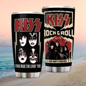 KISS Rock & Roll All Nite “I Was Made For Lovin' You” Band Tumbler