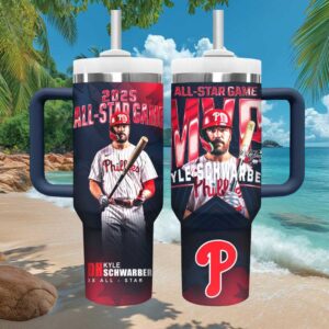 Kyle Schwarber Philadelphia Phillies 2025 All Star Game MVP 40oz Tumbler