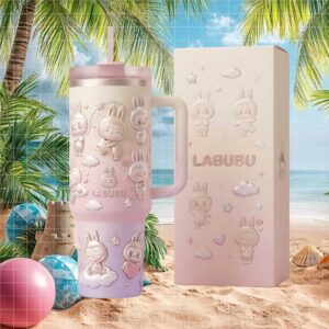 Labubu Pop Mart Inspired Pastel Dreams Character Tumbler