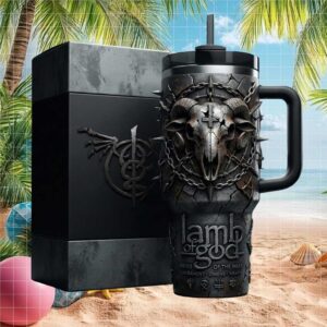 Lamb of God “Ashes of the Wake” Gothic Heavy Metal 3D Sculpted Tumbler