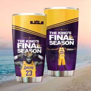 LeBron James “The King's Final Season” LA Lakers 23 Retirement Tribute Tumbler