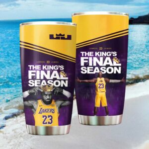 LeBron James The King's Final Season Los Angeles Lakers #23 Tribute Tumbler