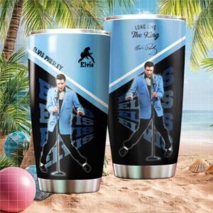 Long Live The King Elvis Presley Blue Suit Performance Tumbler
