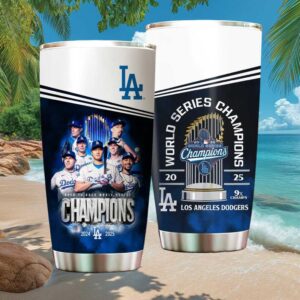 Los Angeles Dodgers 2024 2025 Back To Back World Series Champions Tumbler