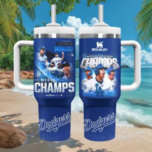 Los Angeles Dodgers NL West Champs Stanley Tumbler 40oz with Handle