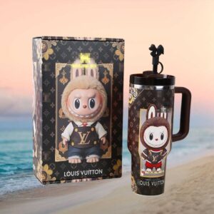 Luxury Fashion Brand Monogram Print Bunny Character Collectible 40oz Tumbler