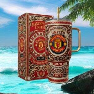 Manchester United “Glory Glory” Est 1878 Luxury Jeweled Heritage Tumbler
