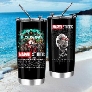 Marvel Studios 17 Years Anniversary Stan Lee Tribute Tumbler