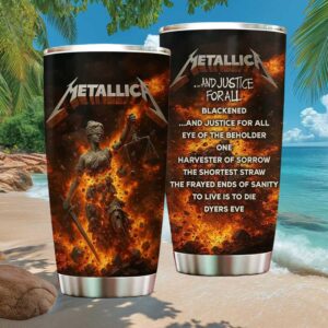 Metallica And Justice For All Full Tracklist Fire & Stone Tumbler