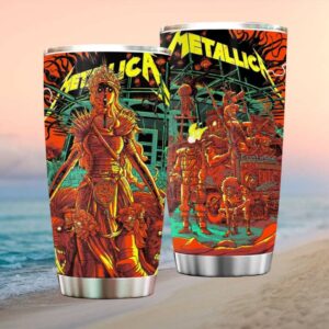 Metallica Graphic Art Psychedelic Monster Heavy Metal Travel Tumbler