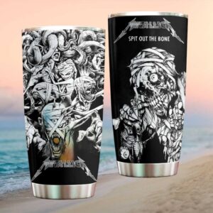 Metallica Spit Out The Bone Hardwired To Self Destruct Artistic Skull Tumbler