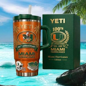 Miami Hurricanes 100th Anniversary 1926 2026 Limited Edition Tumbler