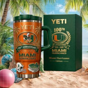 Miami Hurricanes 100th Anniversary 1926 2026 Limited Edition Tumbler