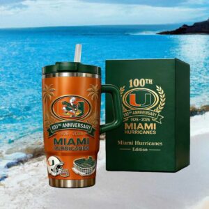 Miami Hurricanes 100th Anniversary Centenary Edition Orange Tumbler