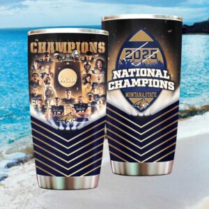 Montana State Bobcats 2025 NCAA DI Football National Champions Photo Tumbler