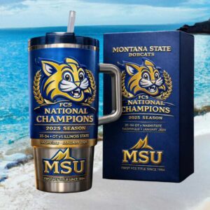 Montana State Bobcats FCS National Champions 2025 40oz Tumbler