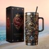 21 Savage “Savage Mode II” 3D Sculpted 40oz Tumbler Red & Gold Edition 21 Savage “Savage Mode II” 3D Sculpted 40oz Tumbler Red & Gold Edition