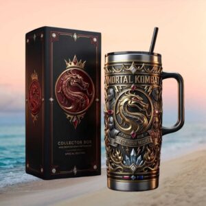 Mortal Kombat Special Edition 3D Sculpted 40oz Tumbler with Collector Box