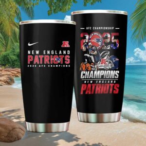New England Patriots 2025 AFC Champions Commemorative Tumbler