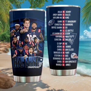 New England Patriots AFC East Champions Player Name Acrostic Tumbler
