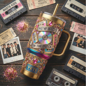 New Kids On The Block (NKOTB) Retro 90s Nostalgia 40oz Jewel Tumbler